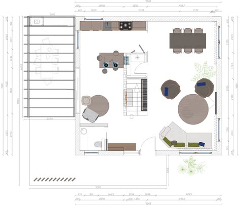 Ilustracija dobro prezračenega prostora