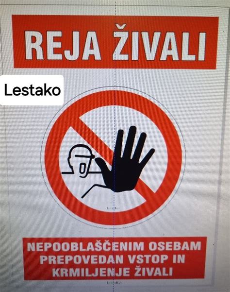 simbol za prepoved ali opozorilo