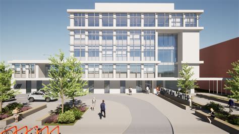 Simbolična ilustracija sodobnega zdravstvenega centra