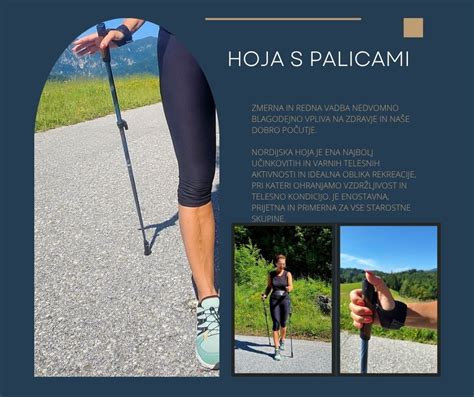 Oseba s pohodniškimi palicami na gorski poti
