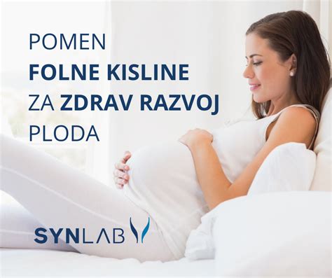 Diagram, ki prikazuje vlogo folne kisline pri razvoju ploda