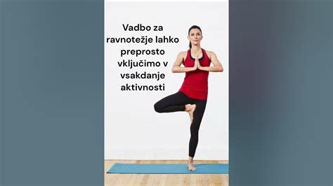 Nosečnica, ki dela vajo za ravnotežje