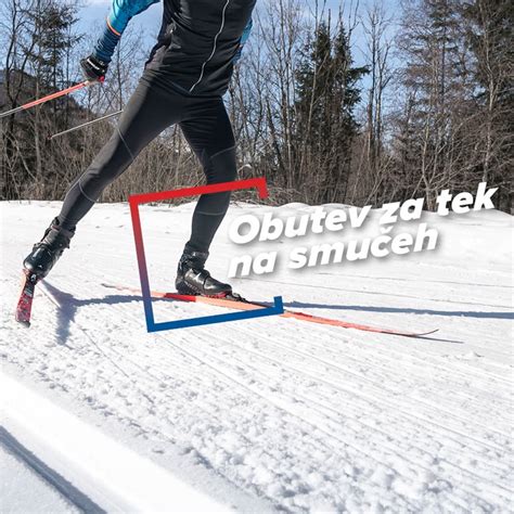 Nosečnica teče na smučeh po urejeni progi