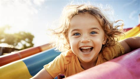 Otrok z očarljivim nasmehom, ki se igra.