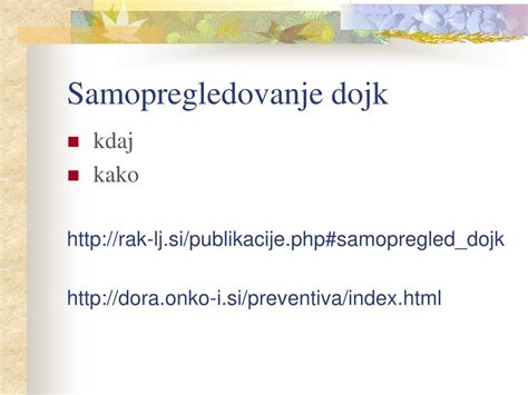 Navodila za samopregledovanje dojk