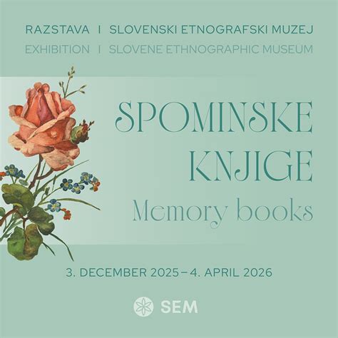 Ilustracija stare spominske knjige z rožami in pentljami