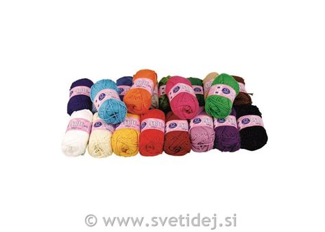 Bombažna preja v različnih barvah