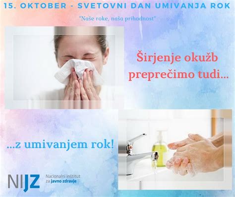 Ilustracija, ki prikazuje pomen umivanja rok za preprečevanje okužb