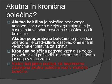 Diagram časovnice dispneje: Akutna, Subakutna, Kronična