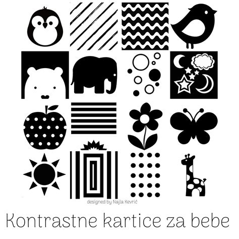 kontrastne slike za dojenčke
