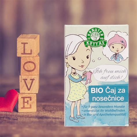 ilustracija nosečnice, ki pije zeliščni čaj