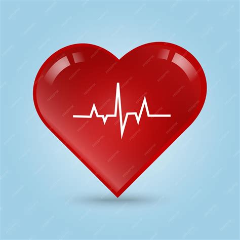 Ilustracija srca z utripom