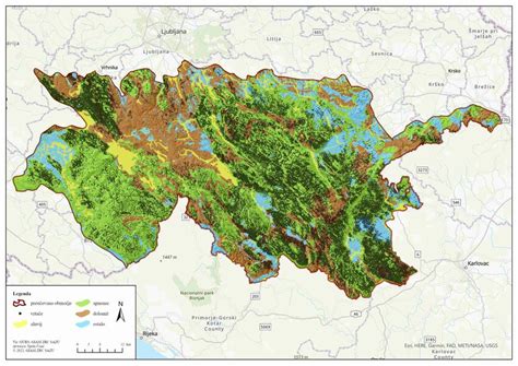 Mapa z območji pogostega pojavljanja potne vročice