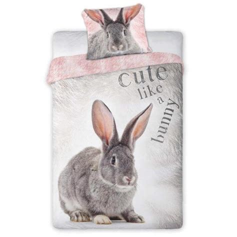 otroška posteljnina z motivom zajčka