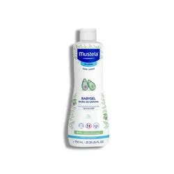 Steklenica Mustela olja za kopanje ob banjici