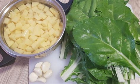 Sestavine za blitvo s krompirjem