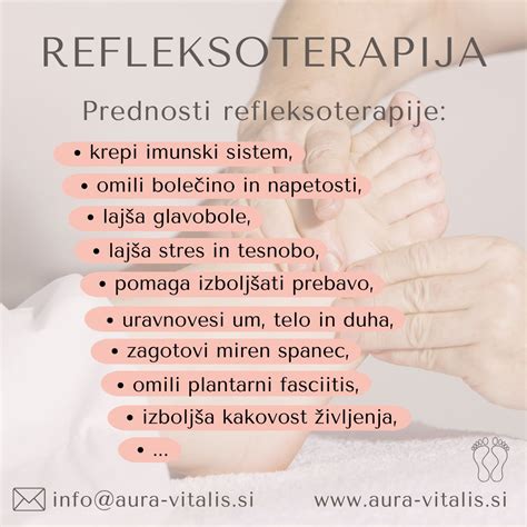 Ilustracija refleksnih con na stopalih