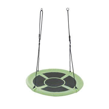 Otroška gugalnica v obliki ptičjega gnezda na igrišču