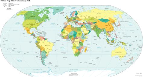 Mapa sveta s poudarjenimi državami