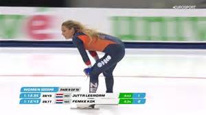 Jutta Leerdam med drsalnim tekmovanjem