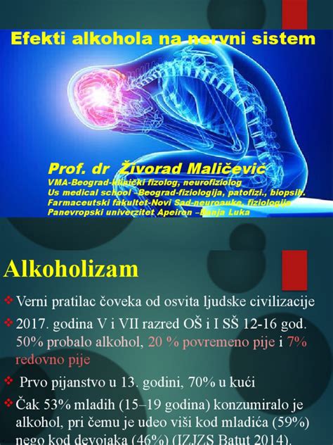 Diagram, ki prikazuje vpliv alkohola na razvoj možganov ploda